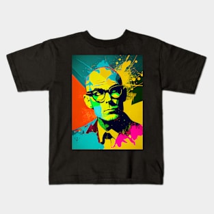 Modern bald man in pop-art style Kids T-Shirt
